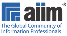 AIIM, the global community of information professionals logo.