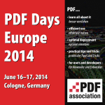 PDF Days Europe 2014 PDF Days Europe 2014