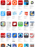 App store icons for PDF