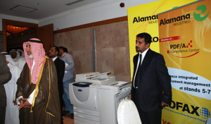 alama_kuwait2 PDF/A for Long Term Electronic Archiving was presented by Anees Abdul Rahiman and Beaman Esstasi and Simplified Document Capture Solutions were presented by Mohamed ElBahrawi. Both presentations were well received and drove delegates to the Xerox Stand for demonstrations and discussions on the subject.