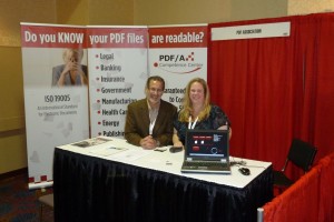 PDF Association booth staff at LegalTech NY 2012