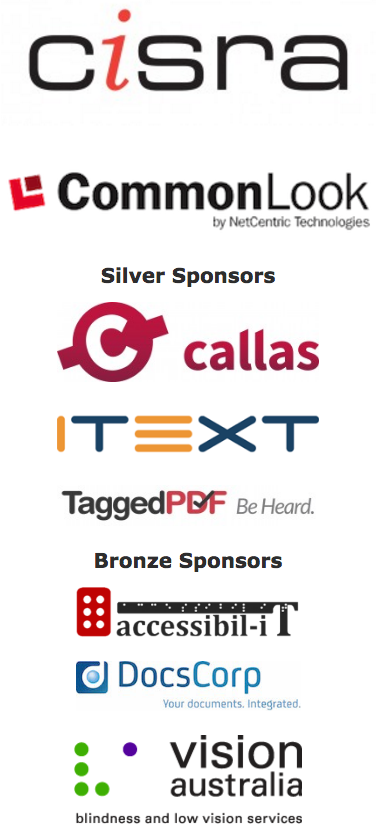 PDF Day Australia sponsor logos.