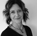 Black and white headshot Aimee Ubbink