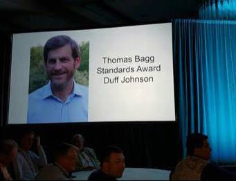 Duff Johnson receives the Thomas Bagg Standards Award