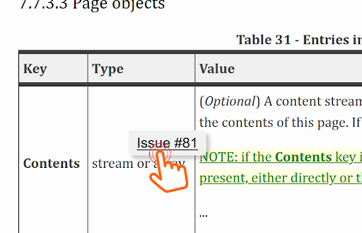 Screen-shot of correction to issue 81.