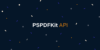 PSPDFKit on a dark navy blue background
