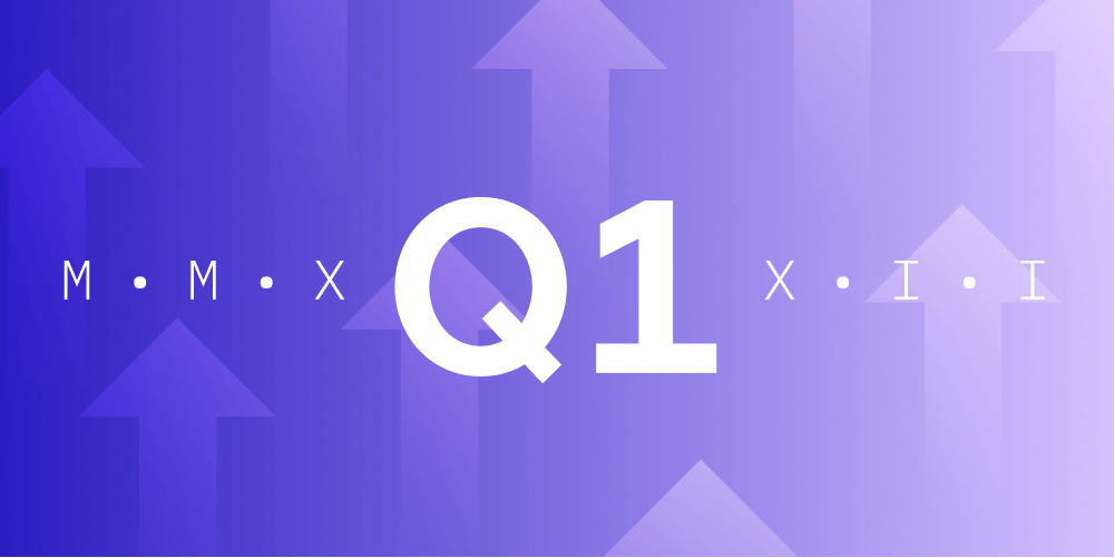 Q1 on a purple background