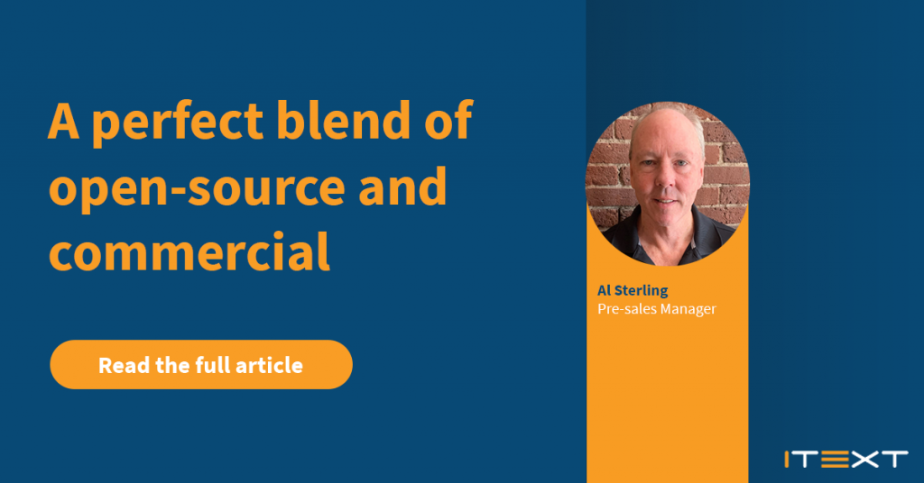 A perfect blend of open-source and commercial Al Sterling, Pre-sales Manager - Read the full article