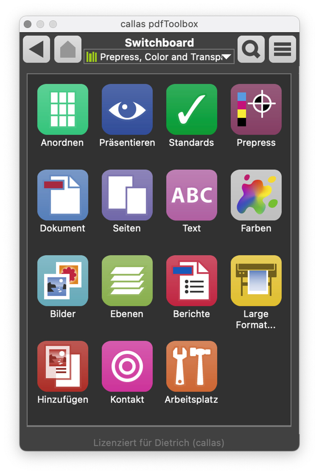 callas pdfToolbox screenshot