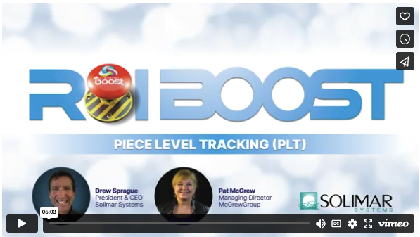 ROI-BOOST Piece Level Tracking video title screen with Drew Sprague and Pat McGrew