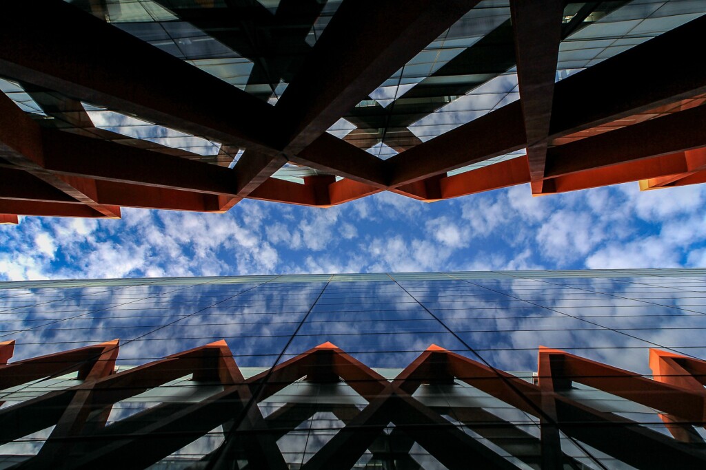 Indoor skating pond or pond with snow or ice piled in background